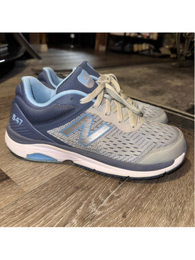 New Balance 847 Blue Gray Athletic Shoes Size 11